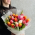 Микс из тюльпанов "Дофаминовый букет"