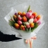 Микс из тюльпанов "Дофаминовый букет"