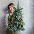 Ёлочка в зеленой гамме, 60 см