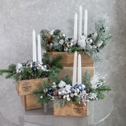 Композиция №7 с нобилисом и свечами, размер S и М