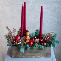 Композиция №2 из нобилиса с зайчиком