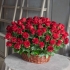 Корзина из 101 красной розы Корзина из 101 красной розы