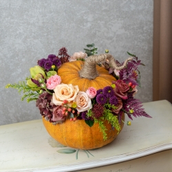 Авторская композиция в тыкве №2, размер L