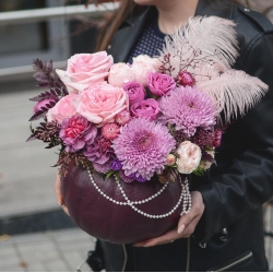 Авторская композиция в тыкве №5, размер L