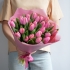 Букет из 25 розовых тюльпанов
