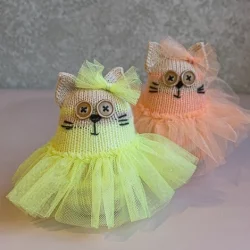 Мягкая игрушка Кошечка Балерина (ручная работа)