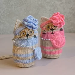 Мягкая игрушка Кошка Чикуля (ручная работа)