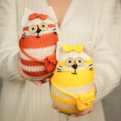 Мягкая игрушка Кошка (ручная работа)